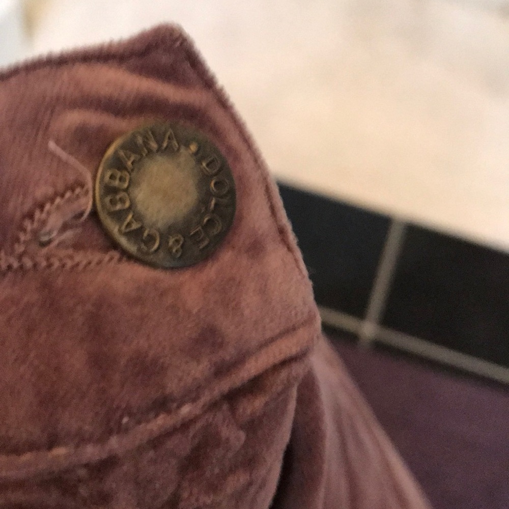 NWT Dolce & Gabbana velour slacks - Picture 8 of 8